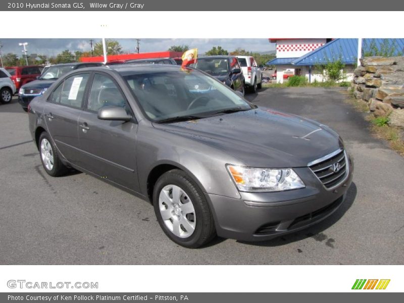 Willow Gray / Gray 2010 Hyundai Sonata GLS