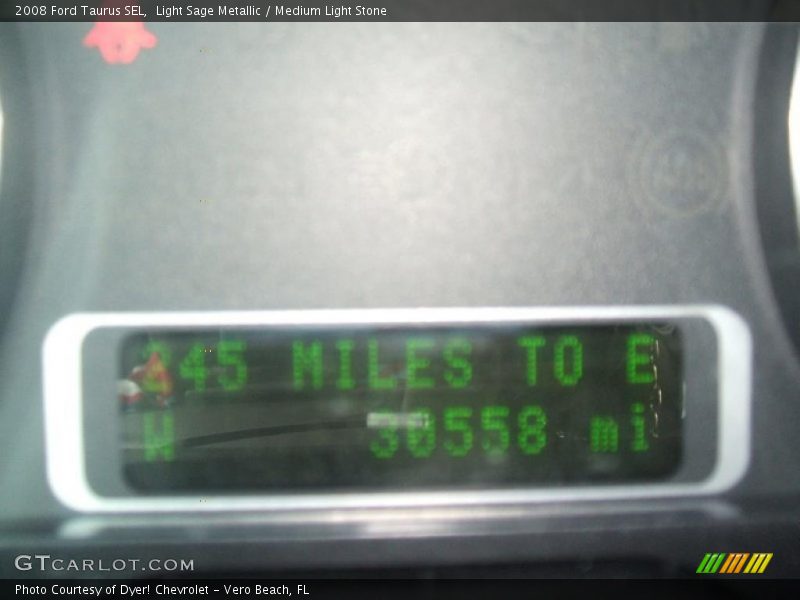 Light Sage Metallic / Medium Light Stone 2008 Ford Taurus SEL