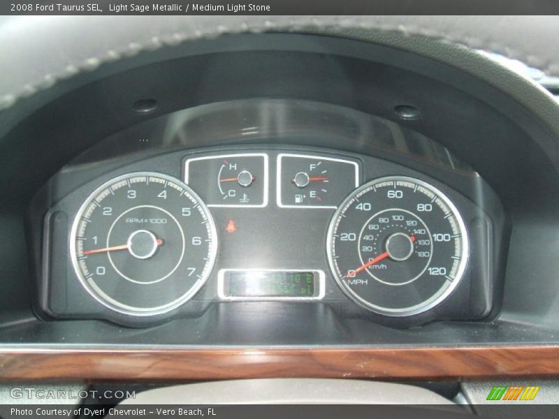 Light Sage Metallic / Medium Light Stone 2008 Ford Taurus SEL