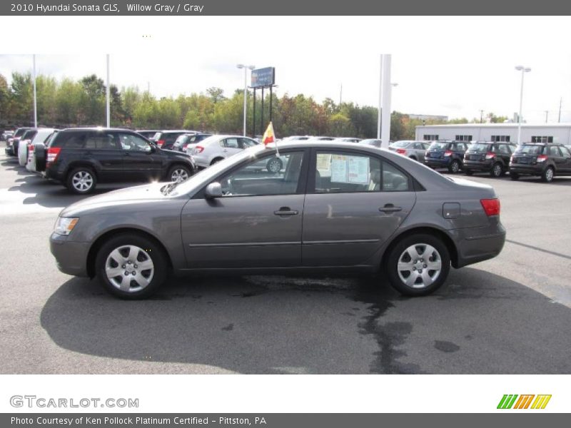 Willow Gray / Gray 2010 Hyundai Sonata GLS