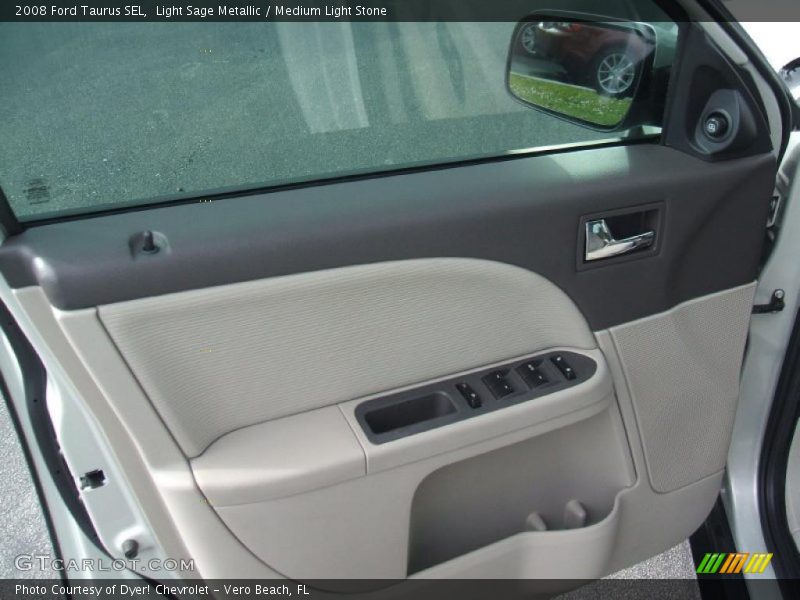 Light Sage Metallic / Medium Light Stone 2008 Ford Taurus SEL