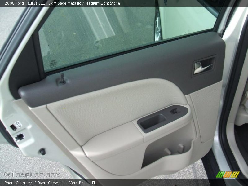 Light Sage Metallic / Medium Light Stone 2008 Ford Taurus SEL