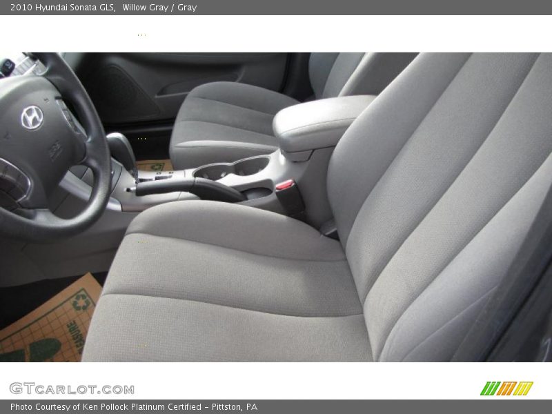 Willow Gray / Gray 2010 Hyundai Sonata GLS