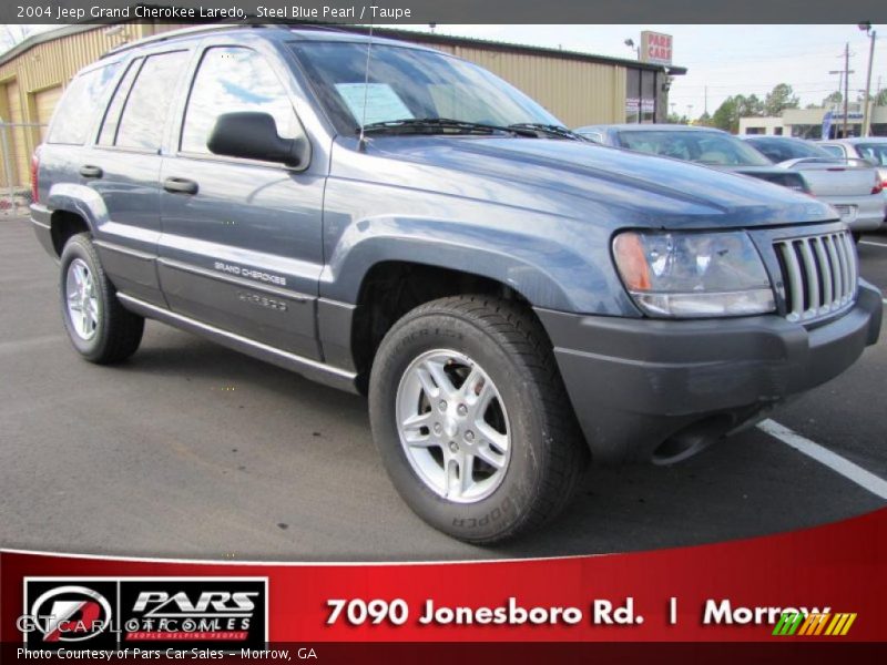 Steel Blue Pearl / Taupe 2004 Jeep Grand Cherokee Laredo