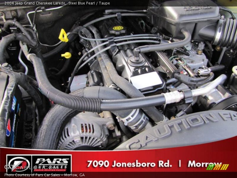 Steel Blue Pearl / Taupe 2004 Jeep Grand Cherokee Laredo