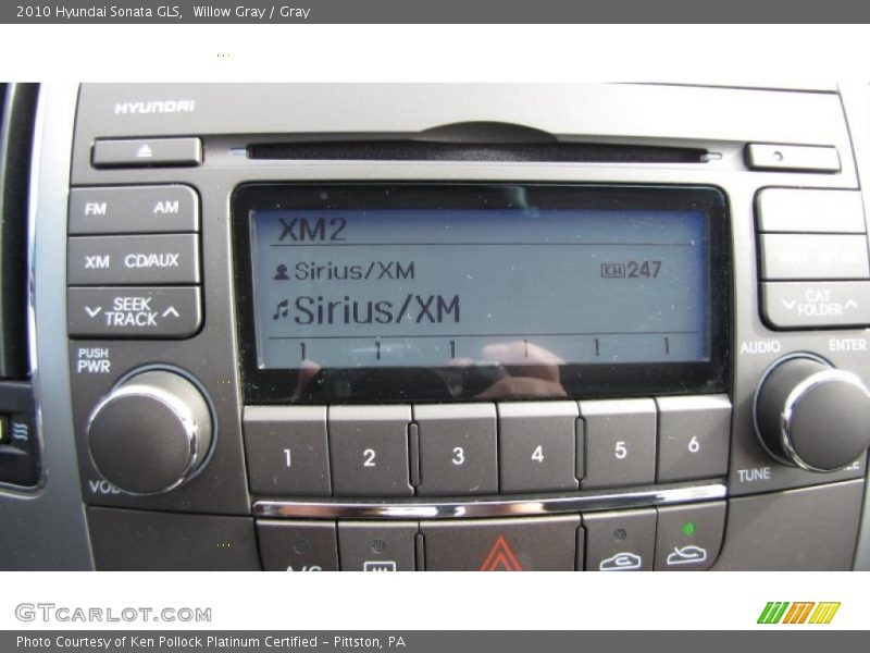 Willow Gray / Gray 2010 Hyundai Sonata GLS