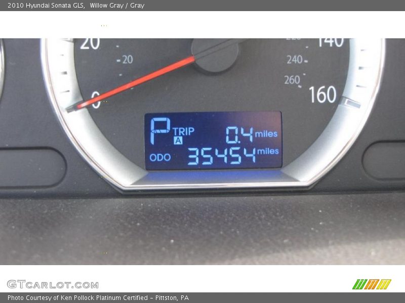 Willow Gray / Gray 2010 Hyundai Sonata GLS