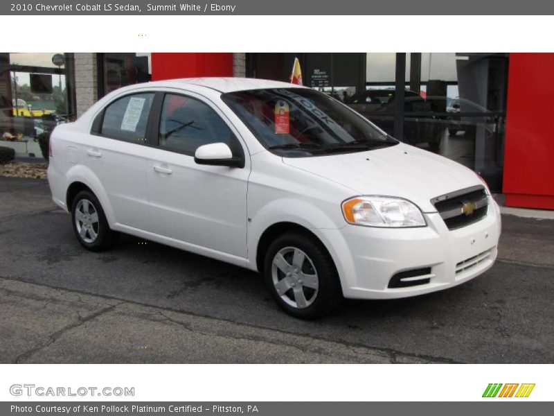 Summit White / Ebony 2010 Chevrolet Cobalt LS Sedan