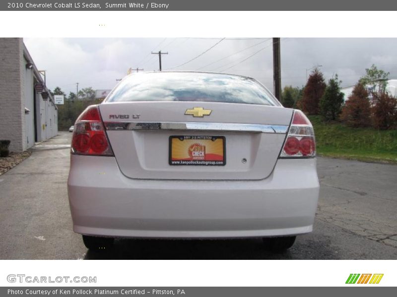 Summit White / Ebony 2010 Chevrolet Cobalt LS Sedan