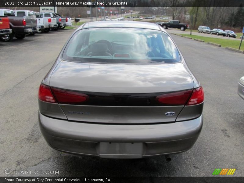 Mineral Gray Metallic / Medium Graphite 2001 Ford Escort SE Sedan