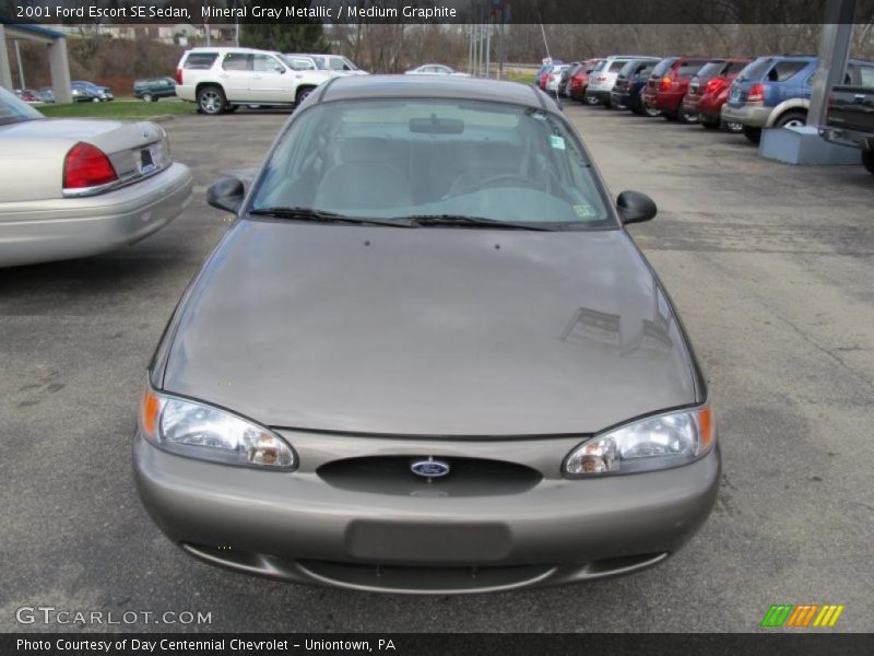Mineral Gray Metallic / Medium Graphite 2001 Ford Escort SE Sedan