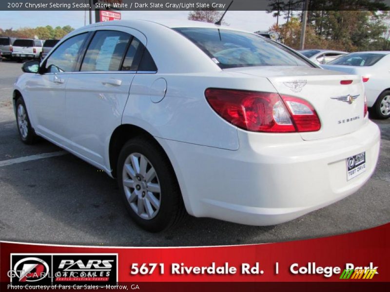 Stone White / Dark Slate Gray/Light Slate Gray 2007 Chrysler Sebring Sedan
