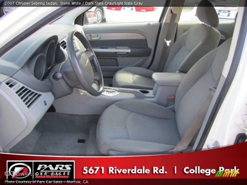 Stone White / Dark Slate Gray/Light Slate Gray 2007 Chrysler Sebring Sedan