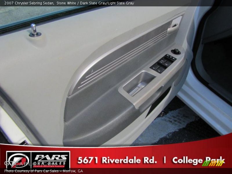 Stone White / Dark Slate Gray/Light Slate Gray 2007 Chrysler Sebring Sedan