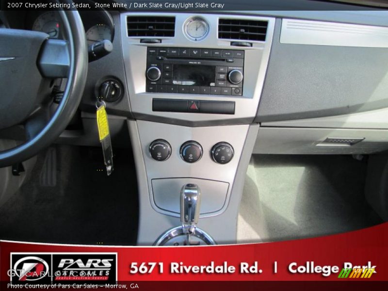 Stone White / Dark Slate Gray/Light Slate Gray 2007 Chrysler Sebring Sedan