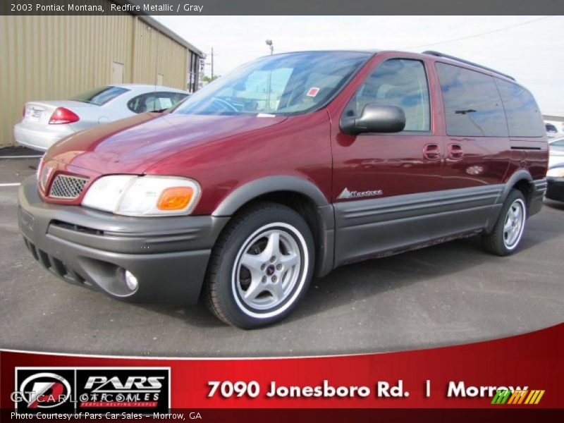 Redfire Metallic / Gray 2003 Pontiac Montana