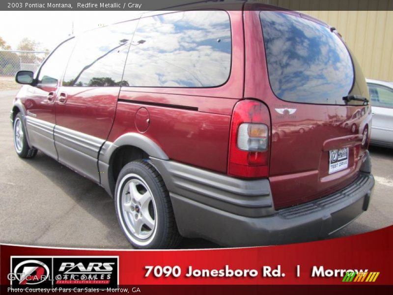 Redfire Metallic / Gray 2003 Pontiac Montana