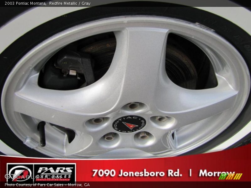Redfire Metallic / Gray 2003 Pontiac Montana