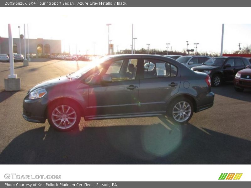 Azure Gray Metallic / Black 2009 Suzuki SX4 Touring Sport Sedan