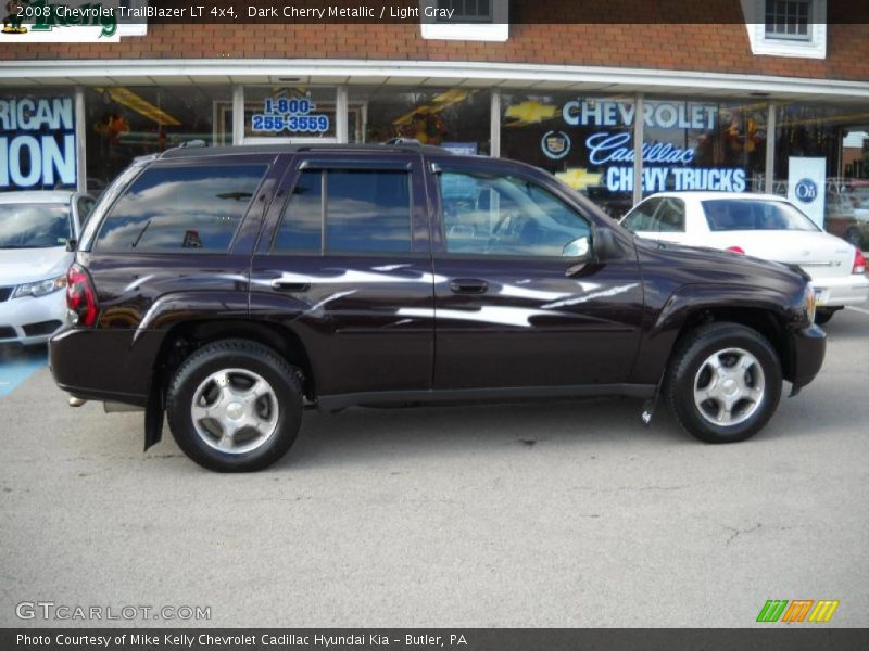 Dark Cherry Metallic / Light Gray 2008 Chevrolet TrailBlazer LT 4x4