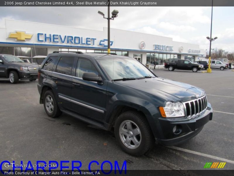 Steel Blue Metallic / Dark Khaki/Light Graystone 2006 Jeep Grand Cherokee Limited 4x4