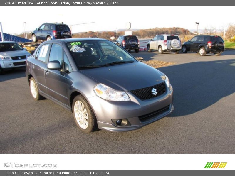 Azure Gray Metallic / Black 2009 Suzuki SX4 Touring Sport Sedan