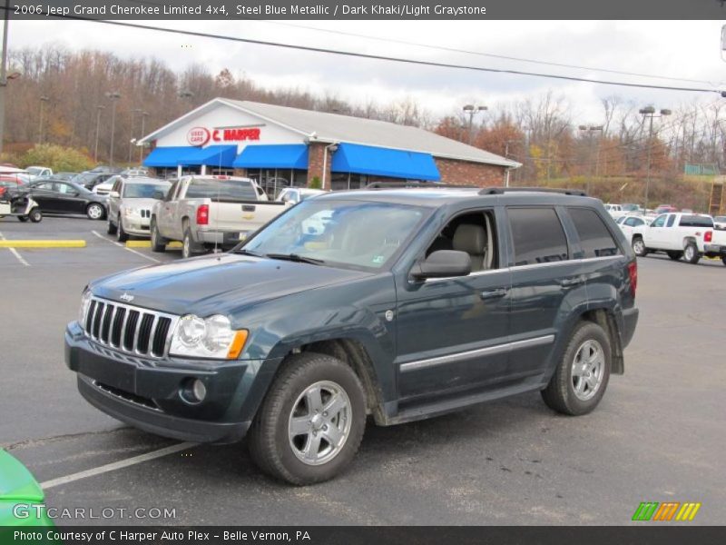 Steel Blue Metallic / Dark Khaki/Light Graystone 2006 Jeep Grand Cherokee Limited 4x4