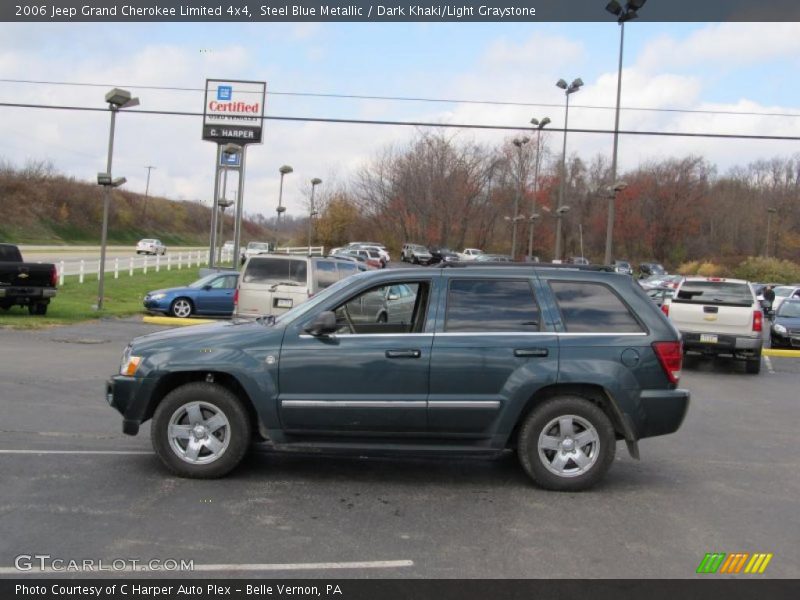 Steel Blue Metallic / Dark Khaki/Light Graystone 2006 Jeep Grand Cherokee Limited 4x4