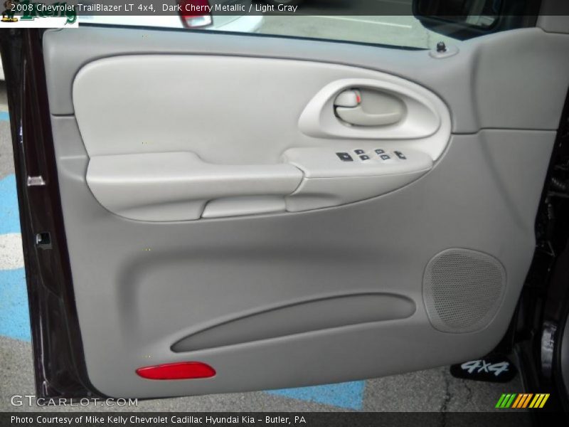 Dark Cherry Metallic / Light Gray 2008 Chevrolet TrailBlazer LT 4x4