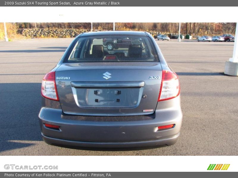 Azure Gray Metallic / Black 2009 Suzuki SX4 Touring Sport Sedan