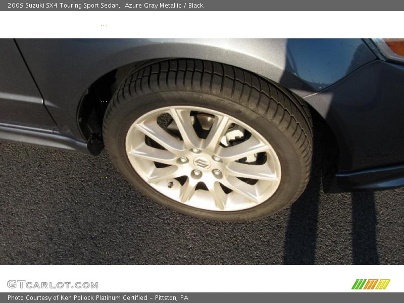 Azure Gray Metallic / Black 2009 Suzuki SX4 Touring Sport Sedan