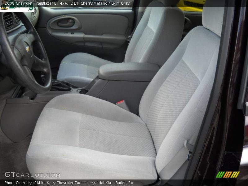 Dark Cherry Metallic / Light Gray 2008 Chevrolet TrailBlazer LT 4x4