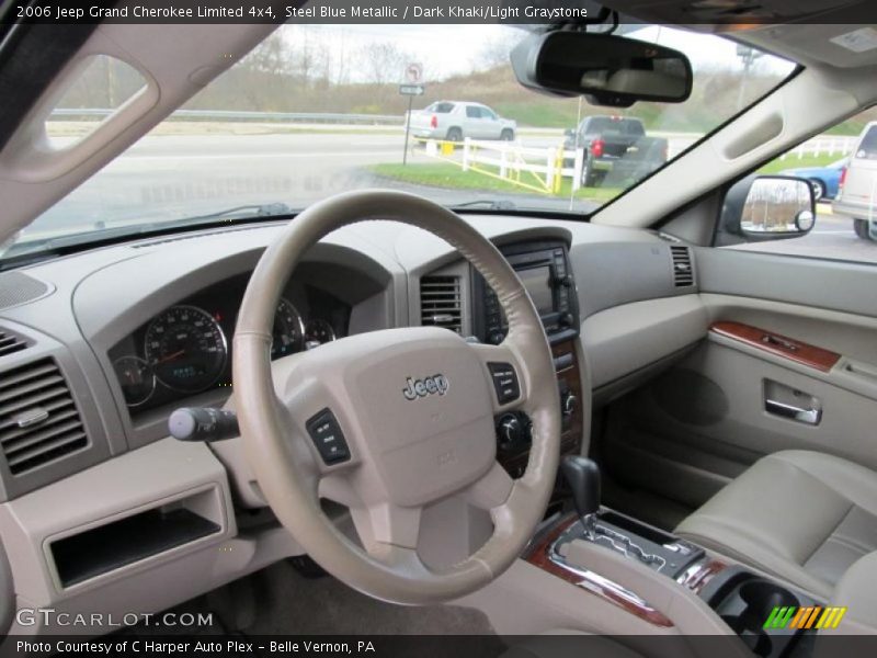Steel Blue Metallic / Dark Khaki/Light Graystone 2006 Jeep Grand Cherokee Limited 4x4