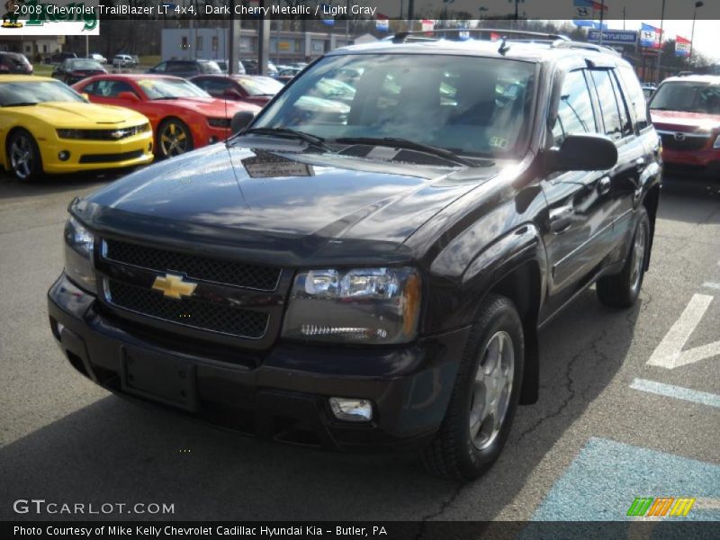 Dark Cherry Metallic / Light Gray 2008 Chevrolet TrailBlazer LT 4x4