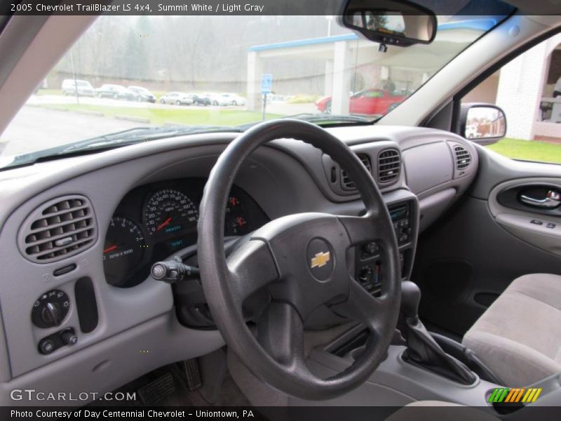 Summit White / Light Gray 2005 Chevrolet TrailBlazer LS 4x4