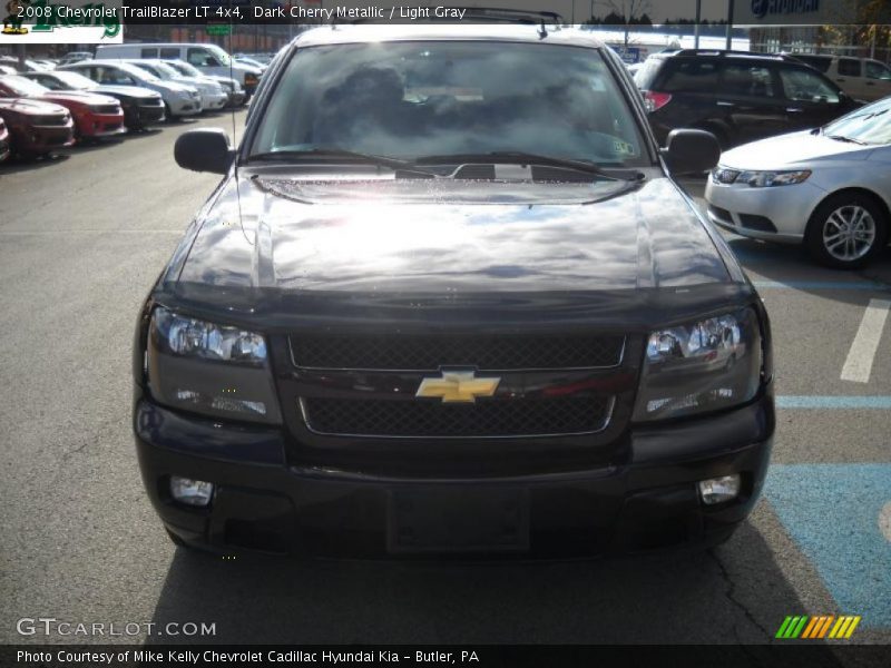 Dark Cherry Metallic / Light Gray 2008 Chevrolet TrailBlazer LT 4x4