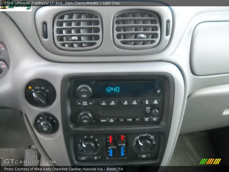 Dark Cherry Metallic / Light Gray 2008 Chevrolet TrailBlazer LT 4x4