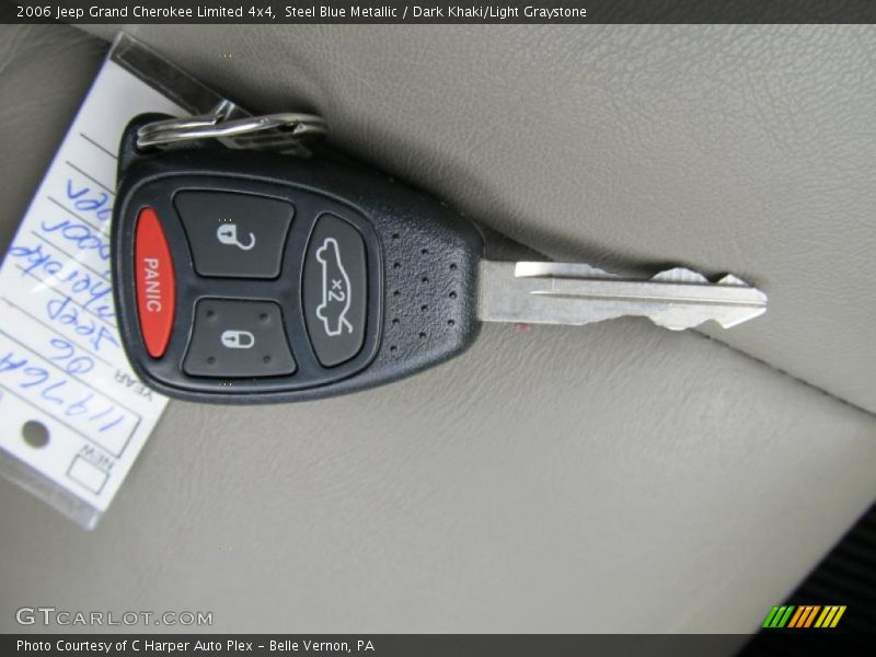 Steel Blue Metallic / Dark Khaki/Light Graystone 2006 Jeep Grand Cherokee Limited 4x4