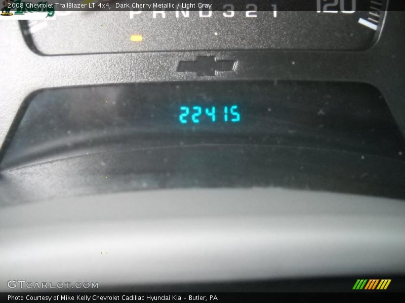 Dark Cherry Metallic / Light Gray 2008 Chevrolet TrailBlazer LT 4x4