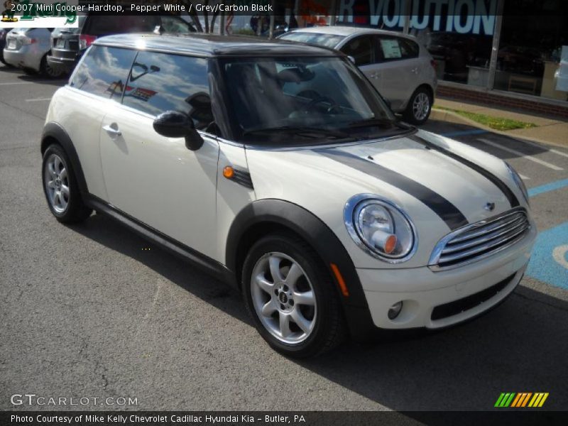 Pepper White / Grey/Carbon Black 2007 Mini Cooper Hardtop