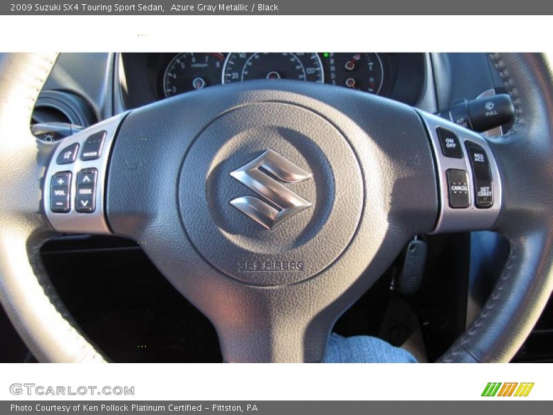 Azure Gray Metallic / Black 2009 Suzuki SX4 Touring Sport Sedan
