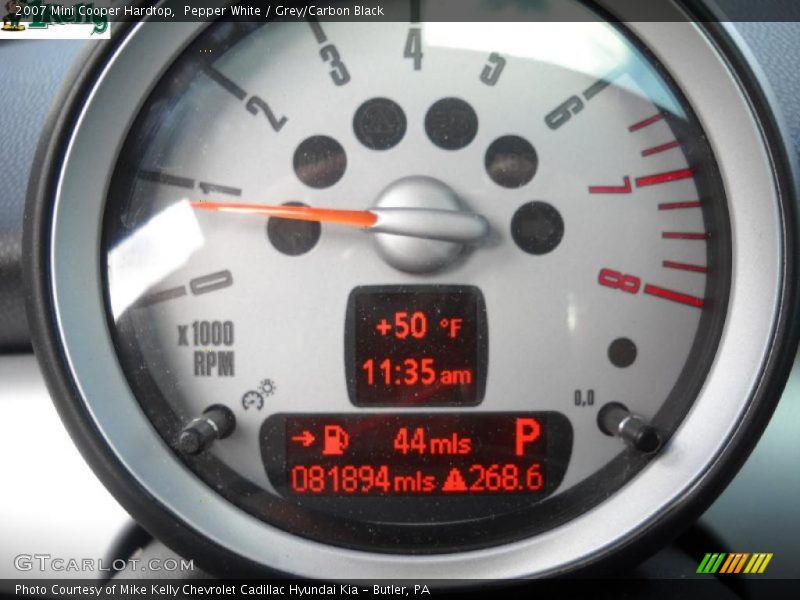 Pepper White / Grey/Carbon Black 2007 Mini Cooper Hardtop