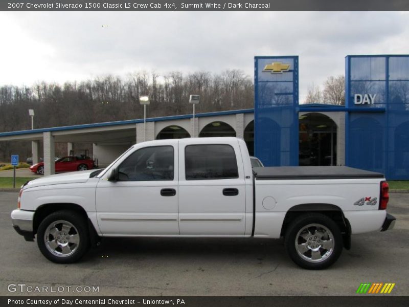 Summit White / Dark Charcoal 2007 Chevrolet Silverado 1500 Classic LS Crew Cab 4x4