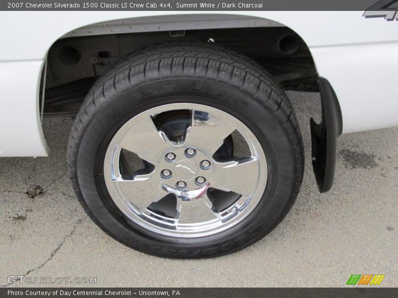 Summit White / Dark Charcoal 2007 Chevrolet Silverado 1500 Classic LS Crew Cab 4x4