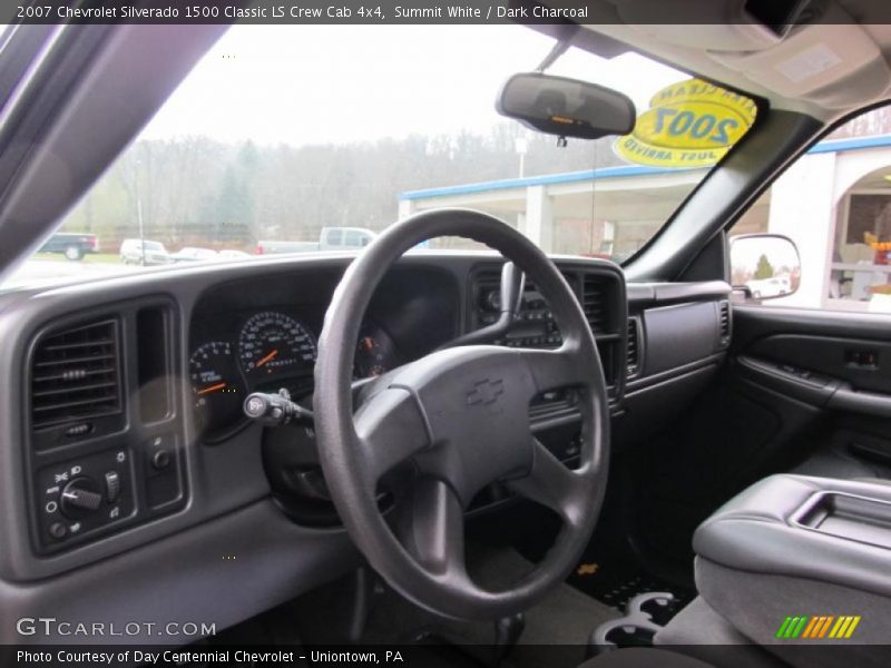 Summit White / Dark Charcoal 2007 Chevrolet Silverado 1500 Classic LS Crew Cab 4x4