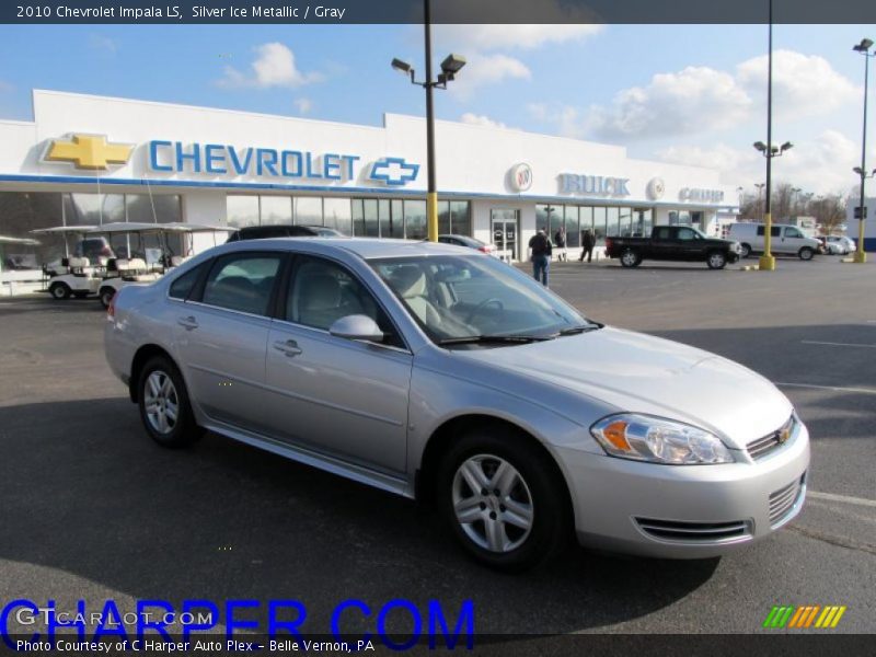 Silver Ice Metallic / Gray 2010 Chevrolet Impala LS