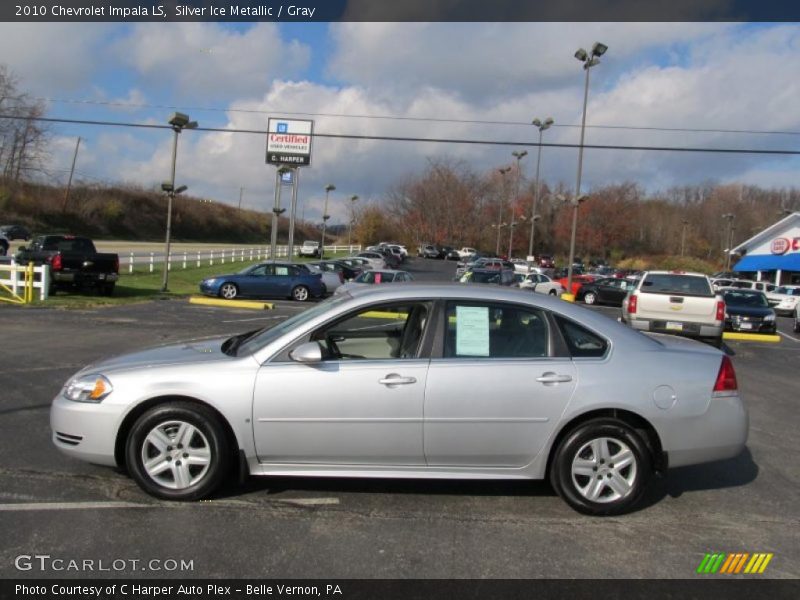 Silver Ice Metallic / Gray 2010 Chevrolet Impala LS