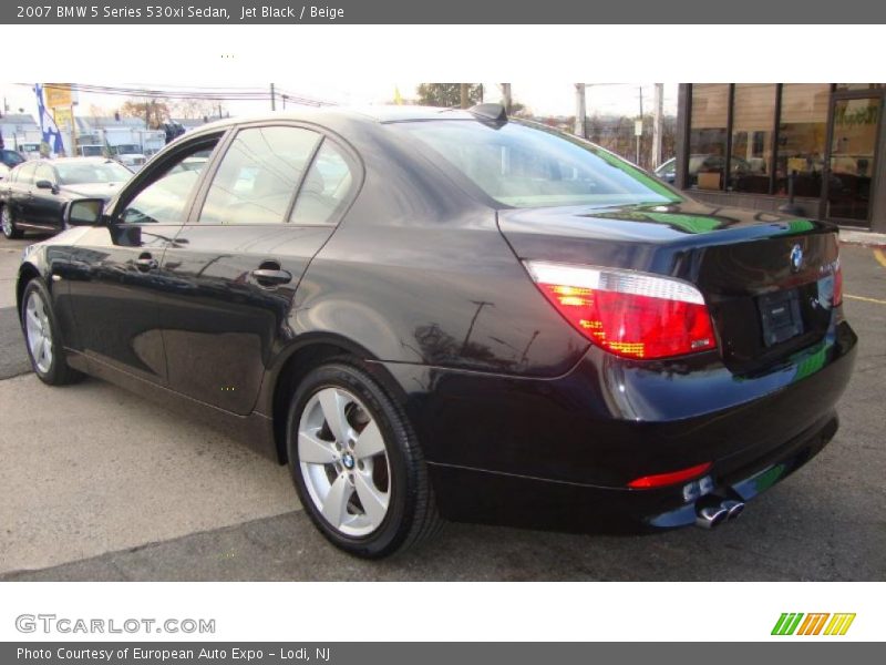 Jet Black / Beige 2007 BMW 5 Series 530xi Sedan