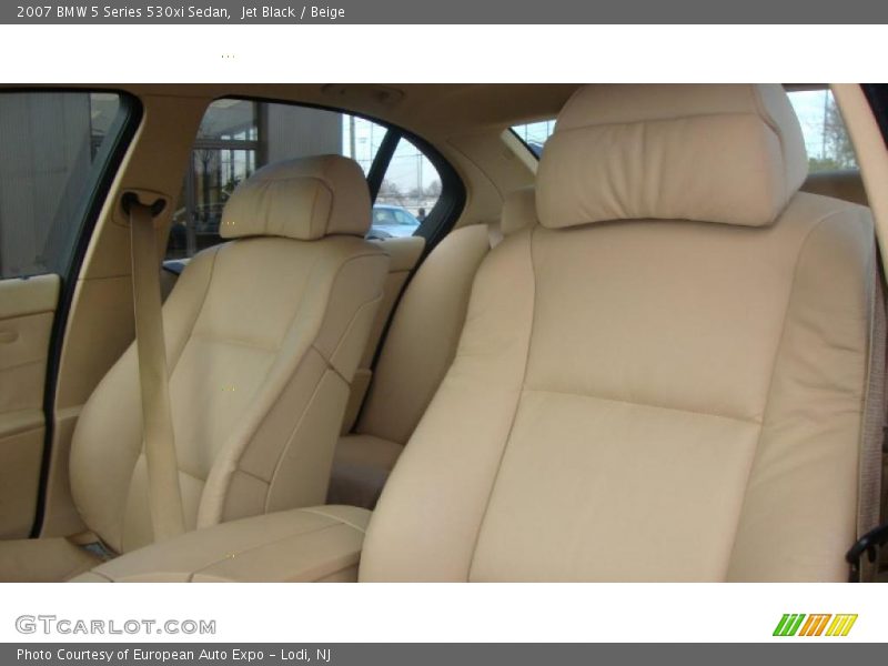 Jet Black / Beige 2007 BMW 5 Series 530xi Sedan