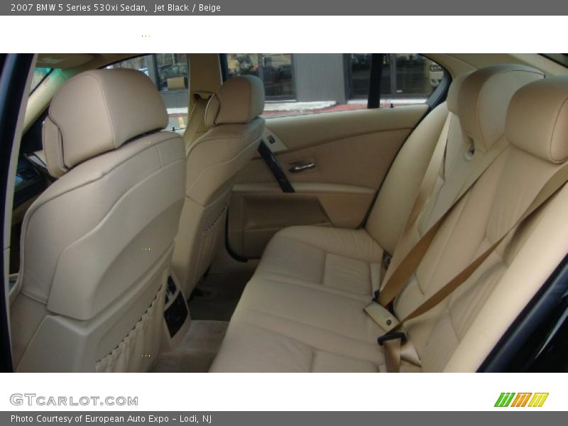 Jet Black / Beige 2007 BMW 5 Series 530xi Sedan